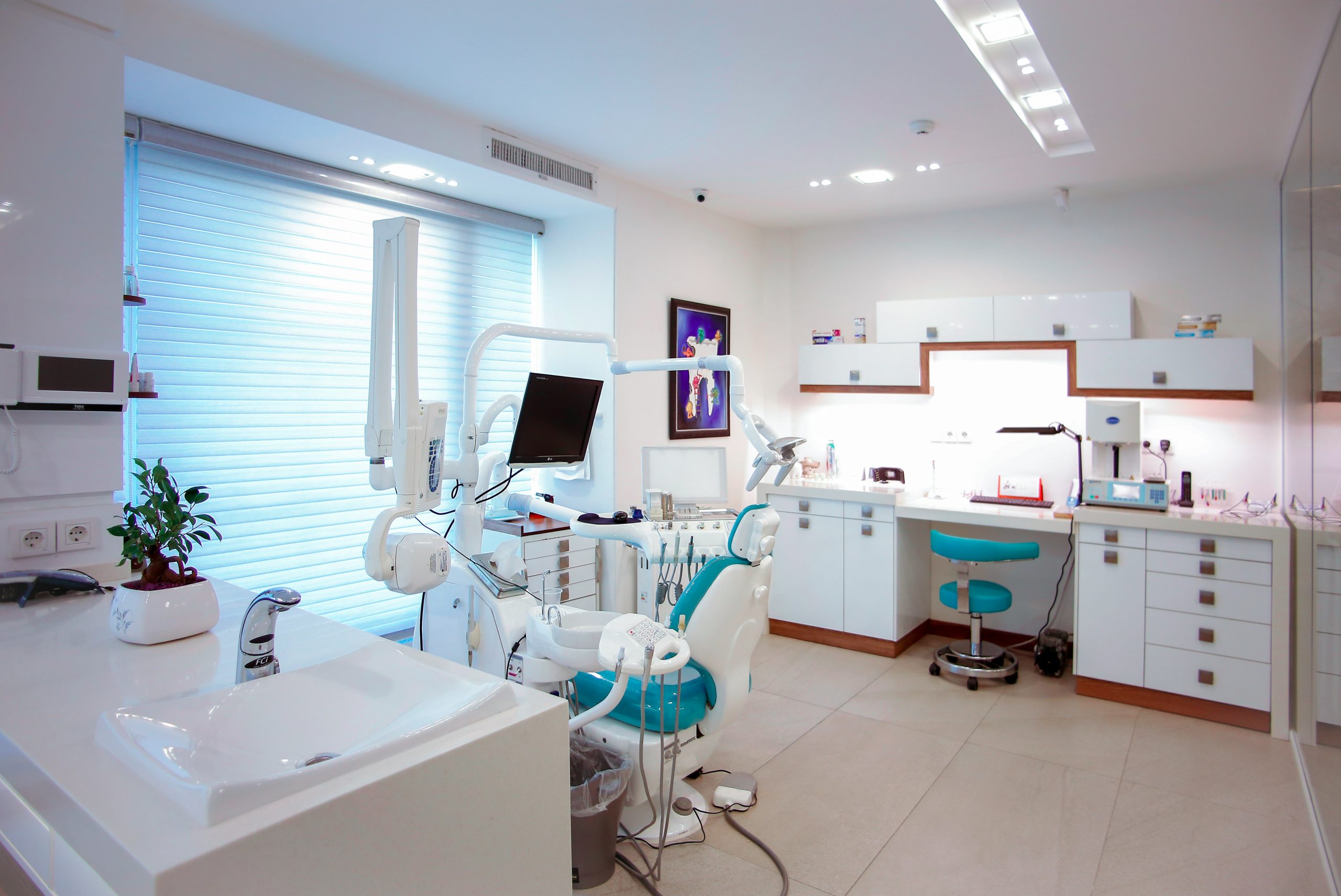 Clean, modern treatment room at the practice
